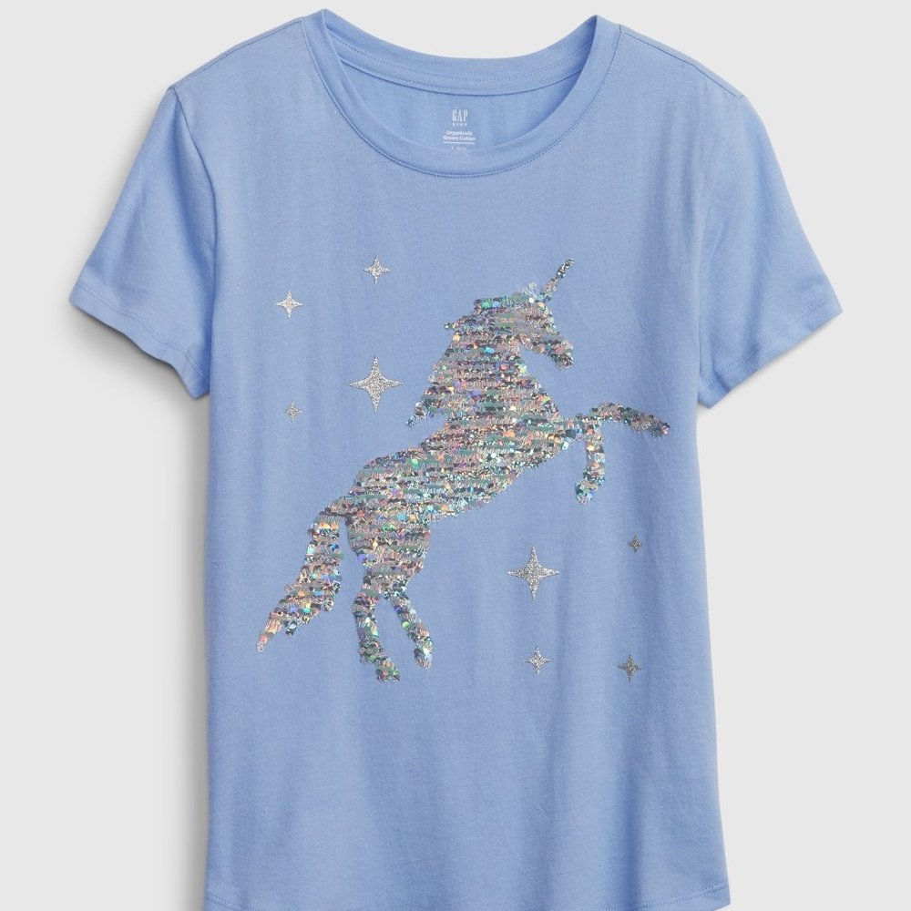 GAP Organic Cotton Unicorn Flip Shirt